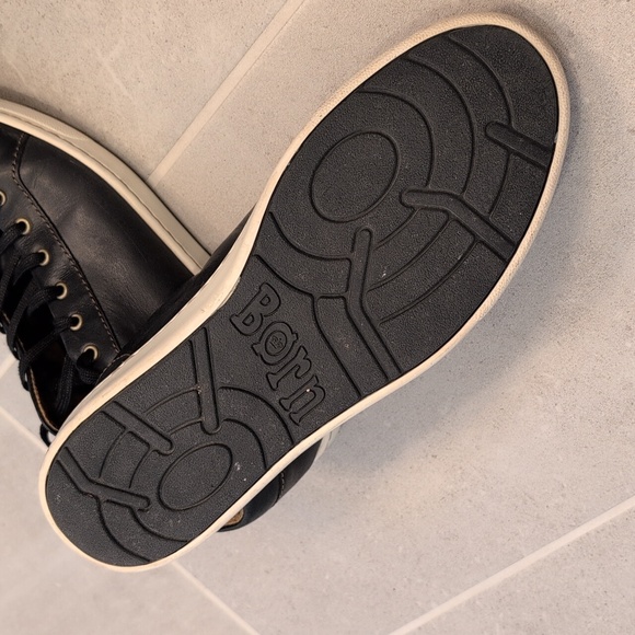 Born leather lace-up sneakers - Picture 3 of 4